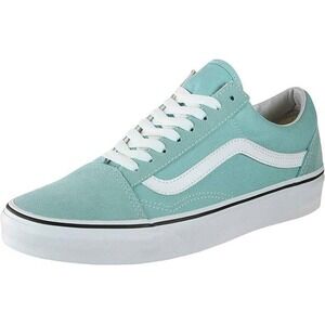 Vans Old Skool Aqua Haze True White Suede Canvas Sneakers VN0A38G1VKQ Womens 7.5